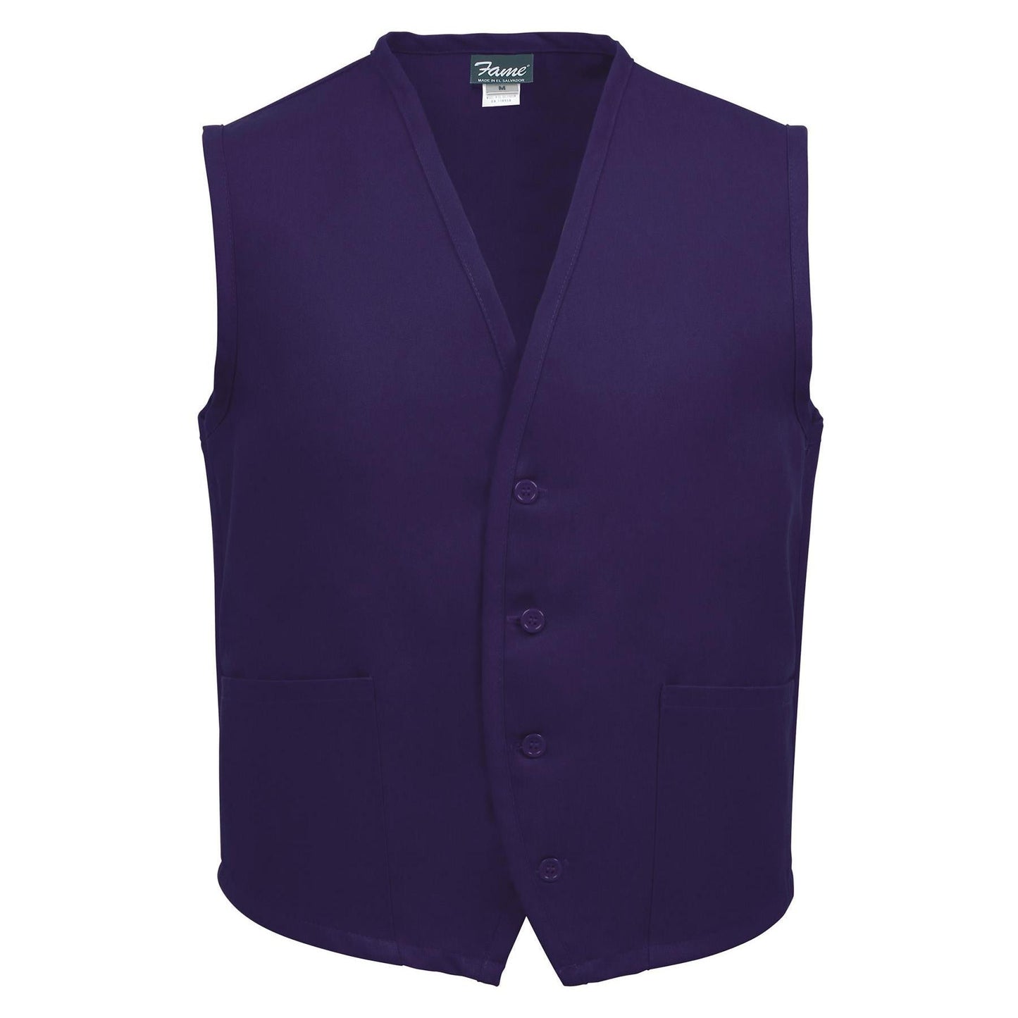 Black Vests | Fame Fabrics | Stylish Unisex Vest - Fame - Durable Design