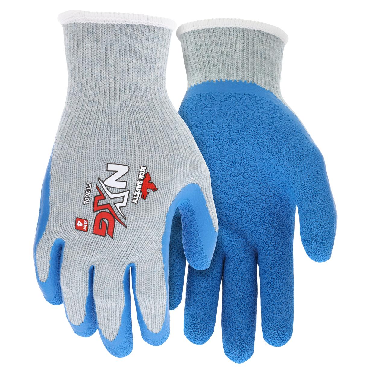 10 Gauge Cotton/Polyester Gloves - MCR Safety - Latex Coated
