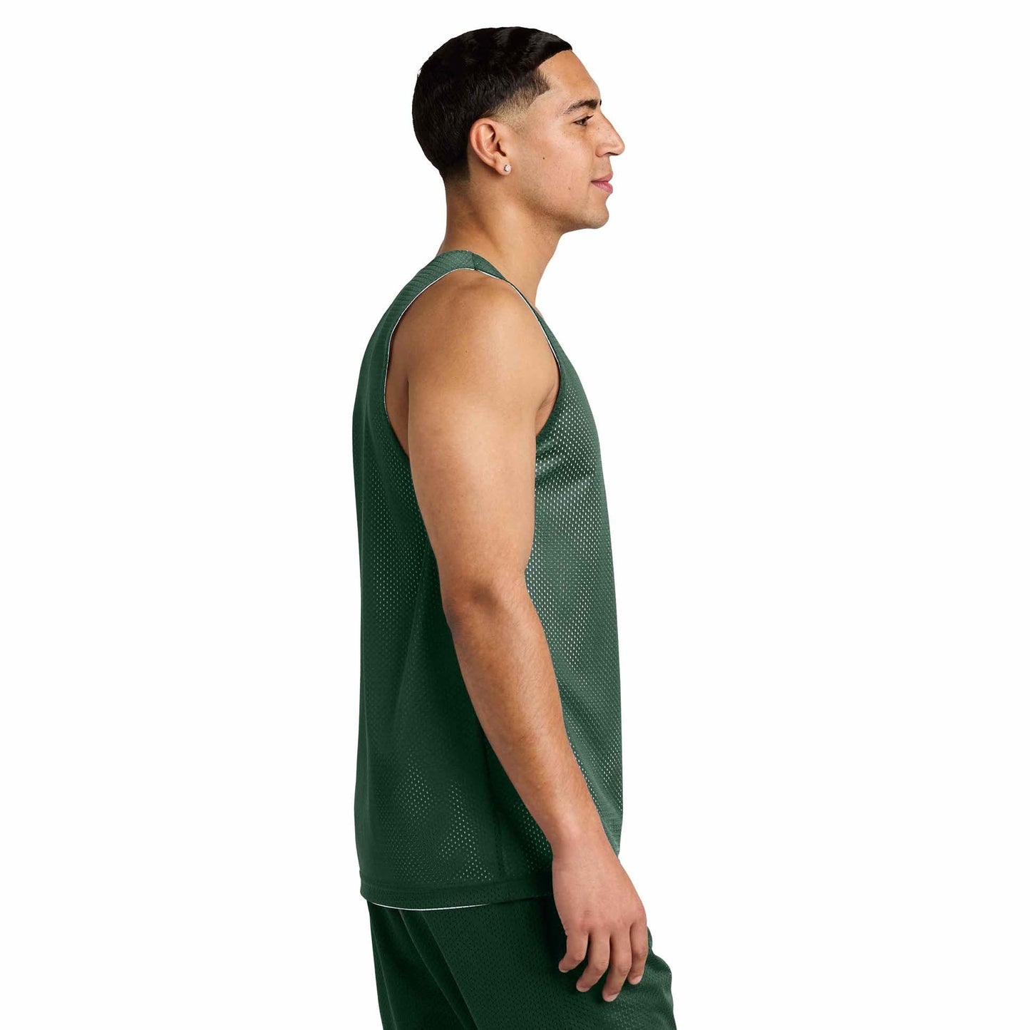 Black/Deep Red Tank Tops - Sport-Tek - Moisture-Wicking