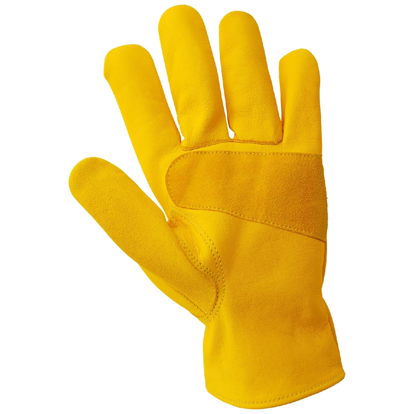 Yellow Leather Gloves - Global Glove - Durable Design