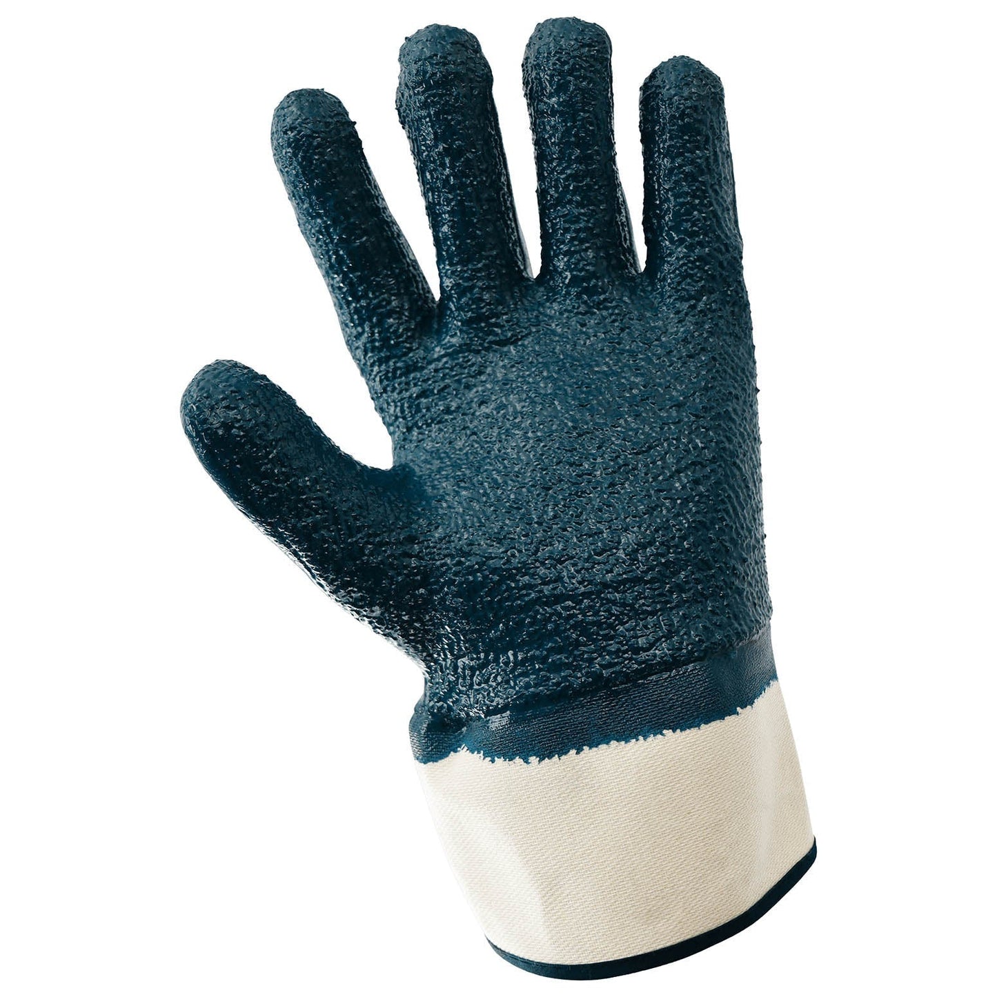 Blue String Knit Gloves - Global Glove - Nitrile Coated