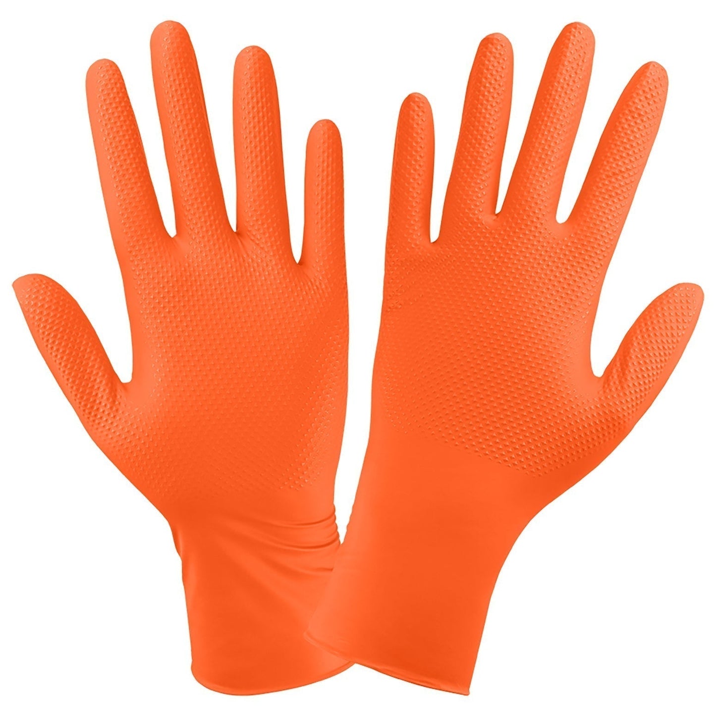 Orange Disposable Gloves - Global Glove - High Visibility