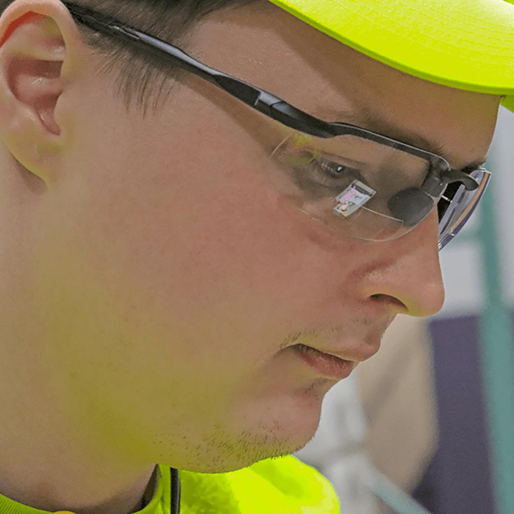 Clear Bifocal Lens Glasses - Bullhead Safety - Comfortable Fit