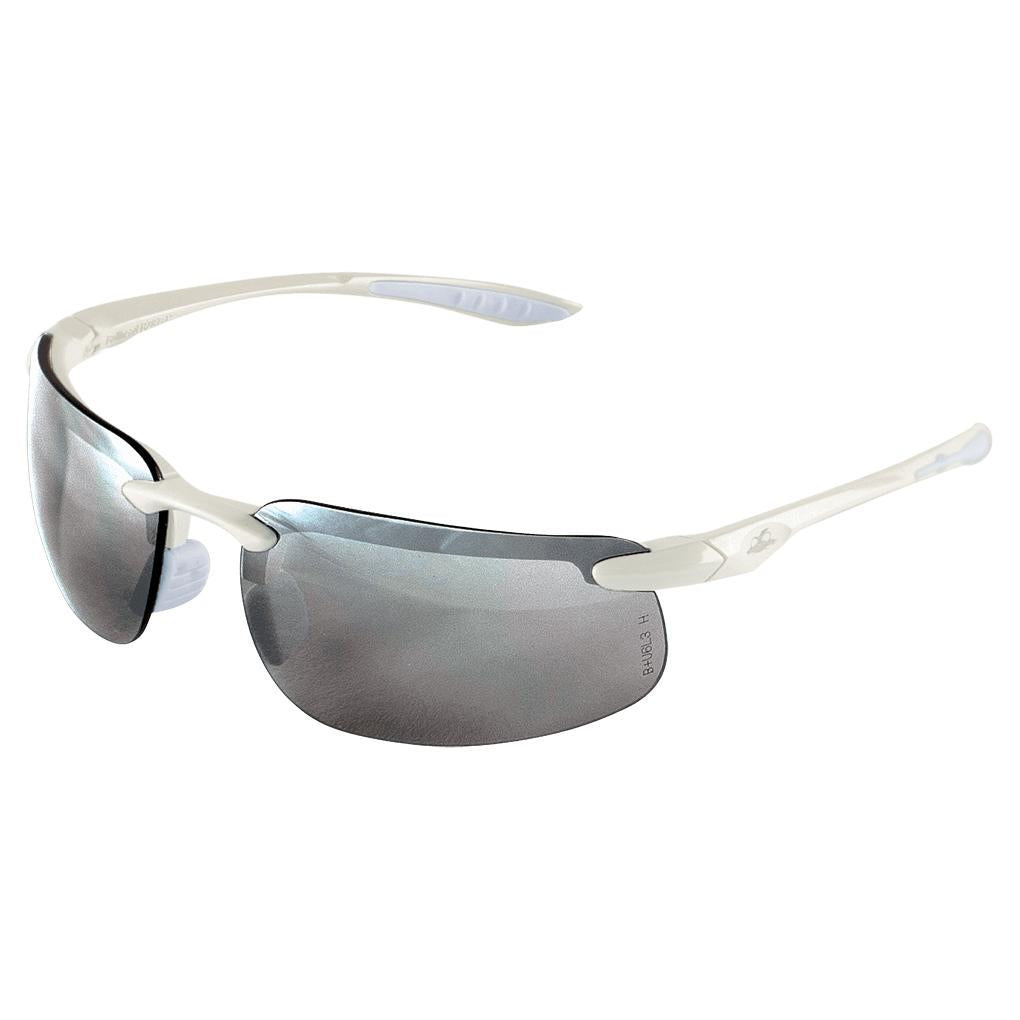 Silver Mirror Lens Glasses - Bullhead Safety - Stylish Fit