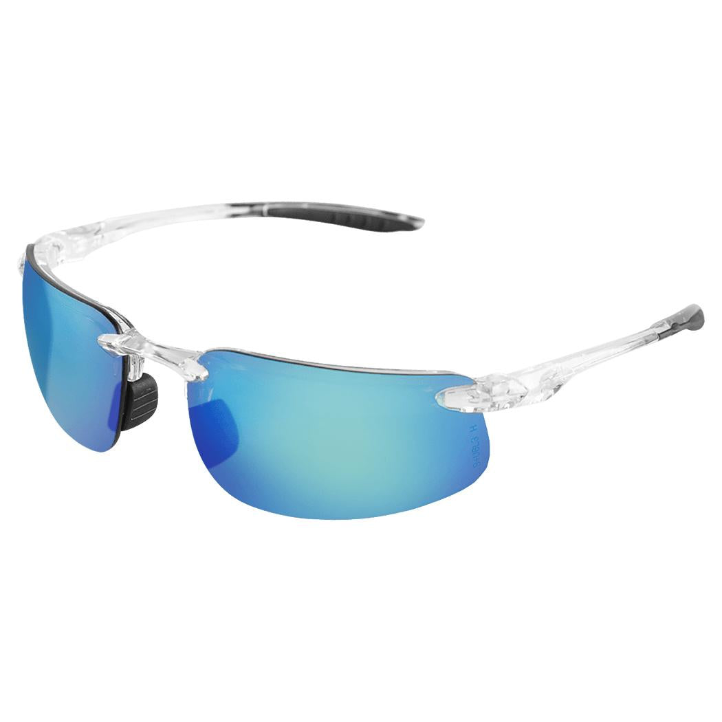 Silver Mirror Lens Glasses - Bullhead Safety - Stylish Fit
