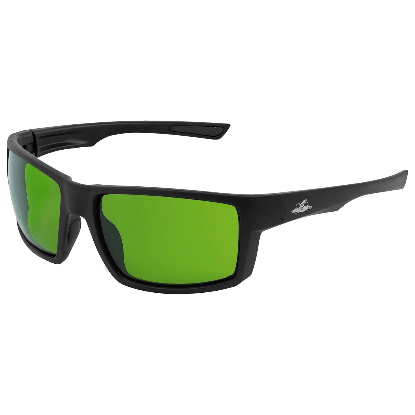 Green Mirror Anti-Fog Lens Glasses - Bullhead Safety - Camo