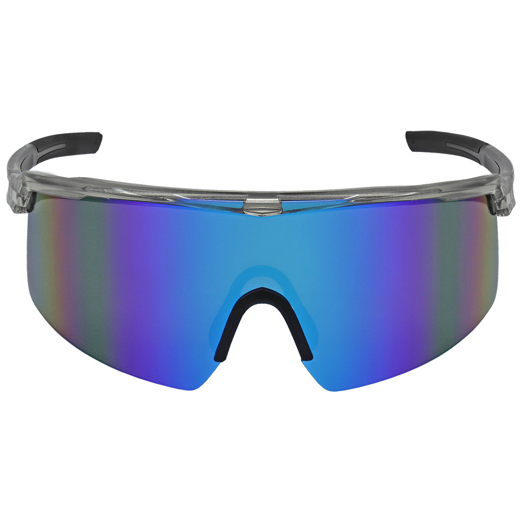 Polarized Blue Mirror Glasses - Bullhead Safety - Anti-Fog