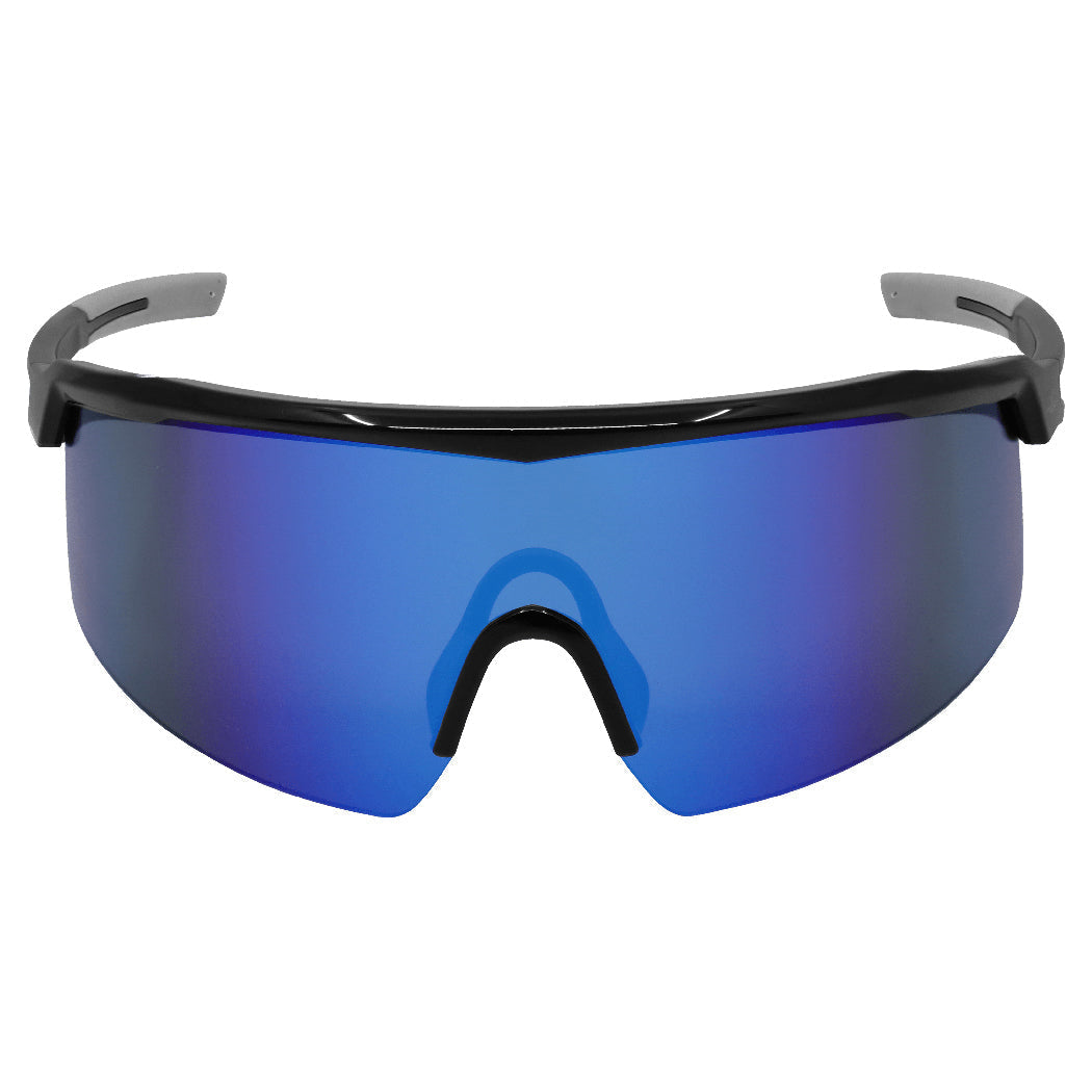 Polarized Blue Mirror Glasses - Bullhead Safety - Anti-Fog
