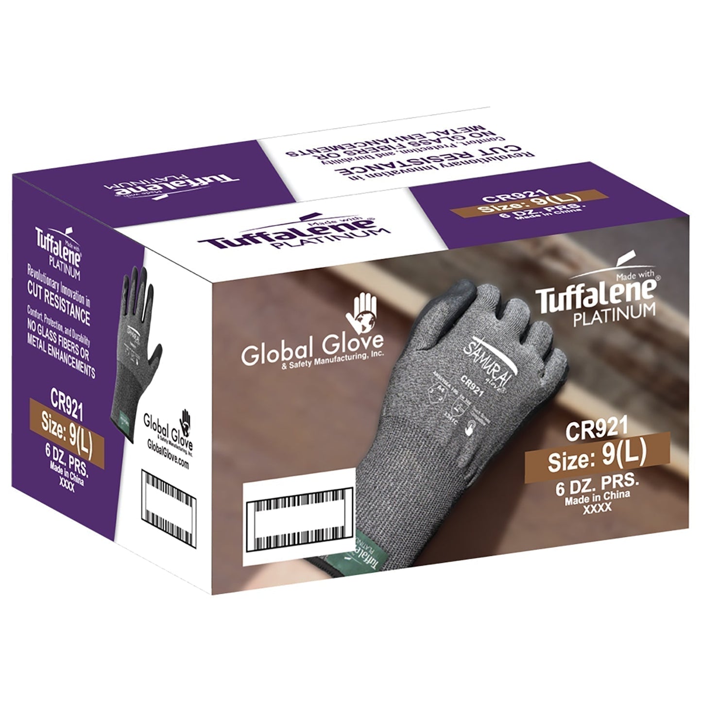 Gray Cut-Resistant Gloves - Global Glove - Tuffalene Safety