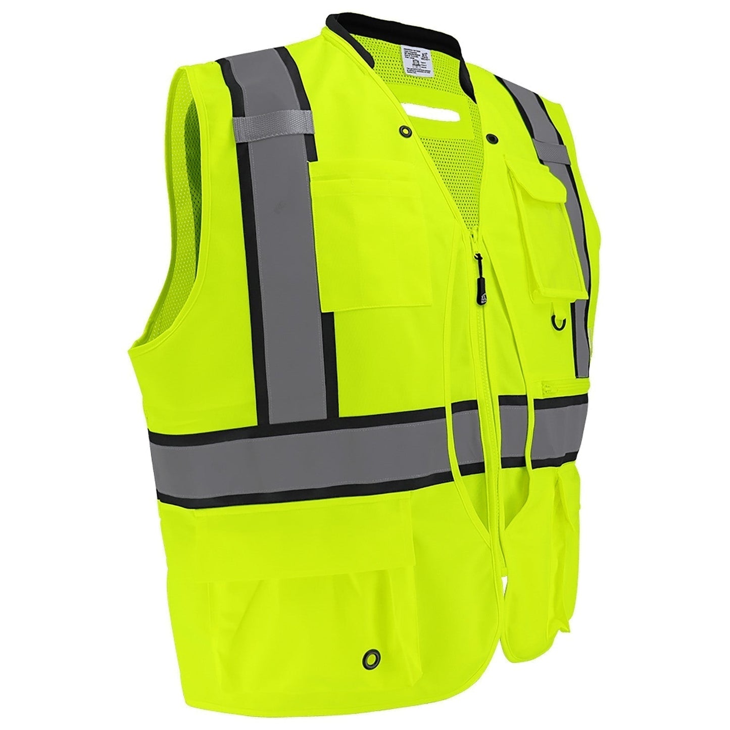 Yellow/Lime Safety Vests - Global Glove - Reflective Design
