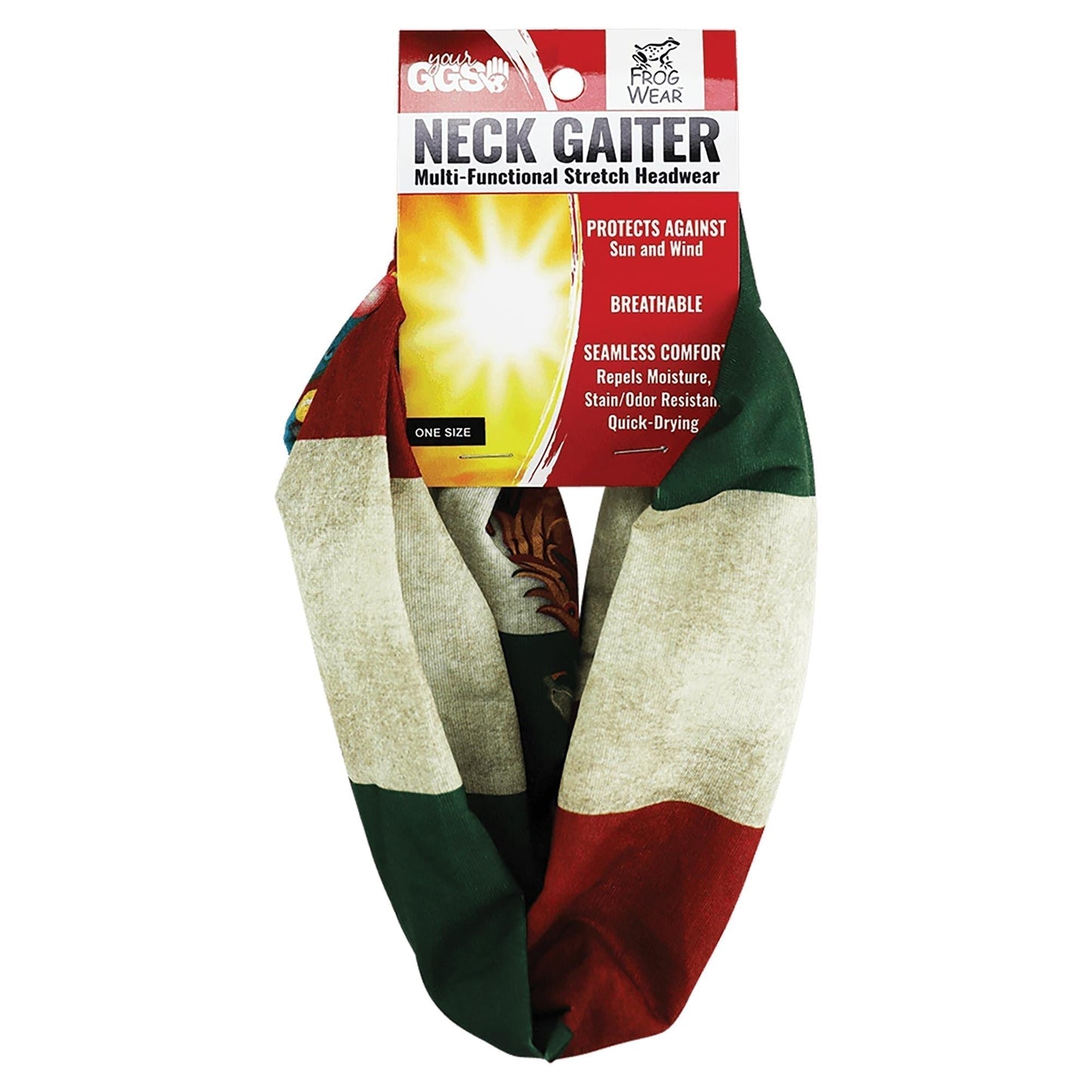 Mexican Flag Gaiters - Global Glove - Soft Microfiber