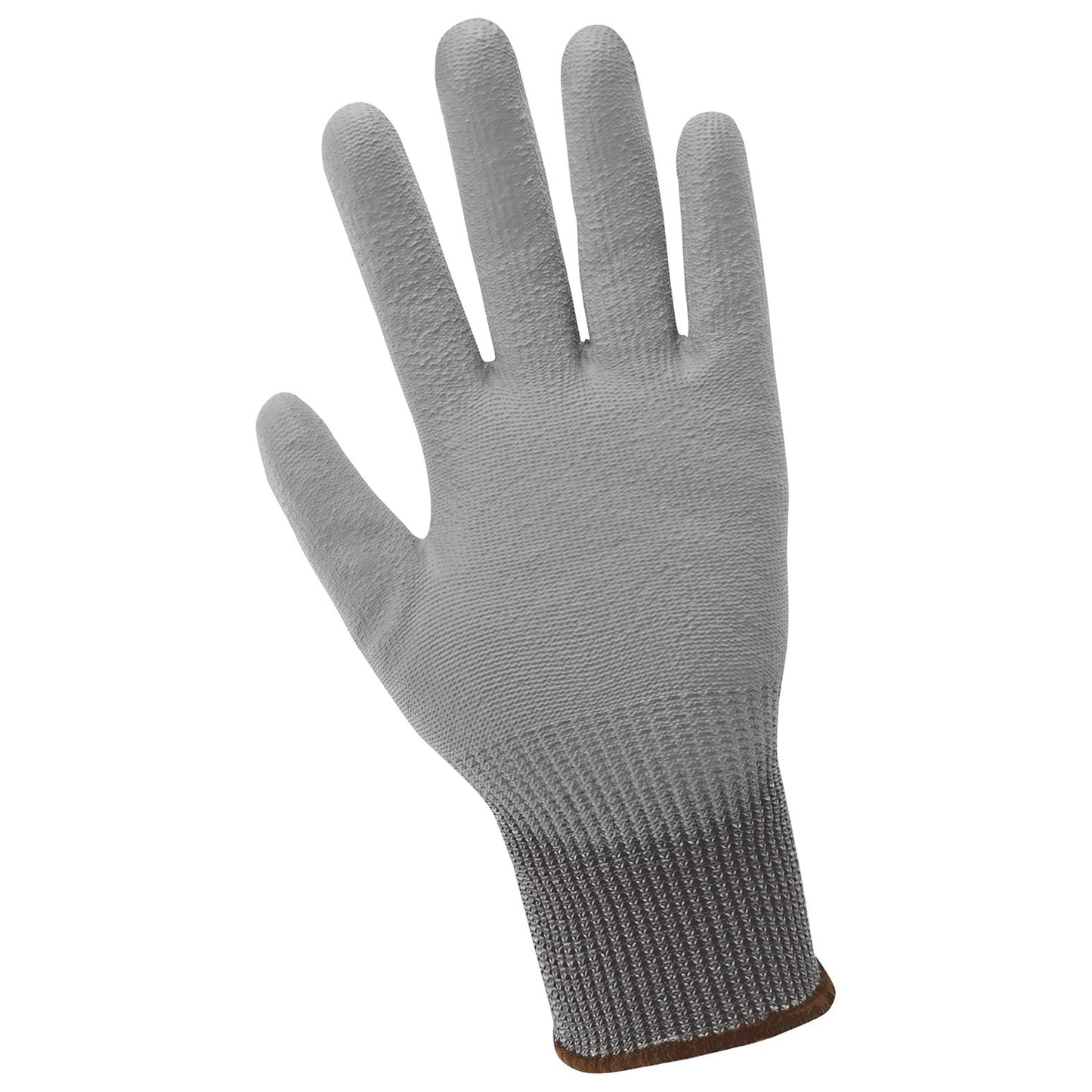 Gray Knit Gloves - Global Glove - Polyurethane Coated
