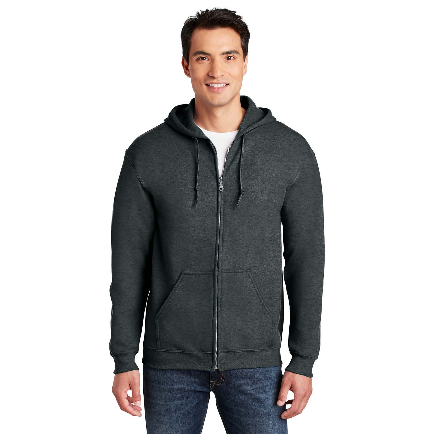 Dark Heather Grey Sweatshirt - Gildan - Cozy Material
