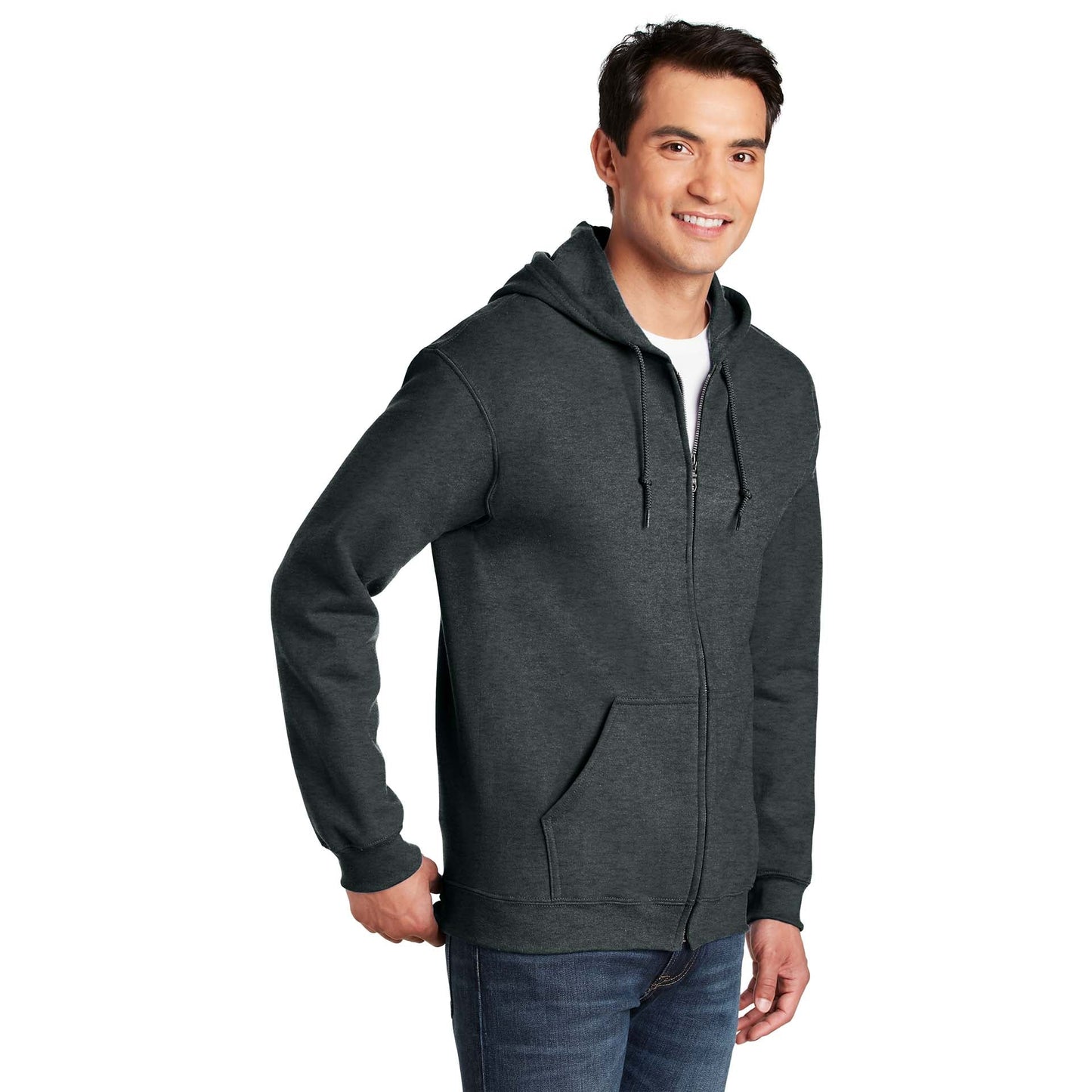 Dark Heather Grey Sweatshirt - Gildan - Cozy Material