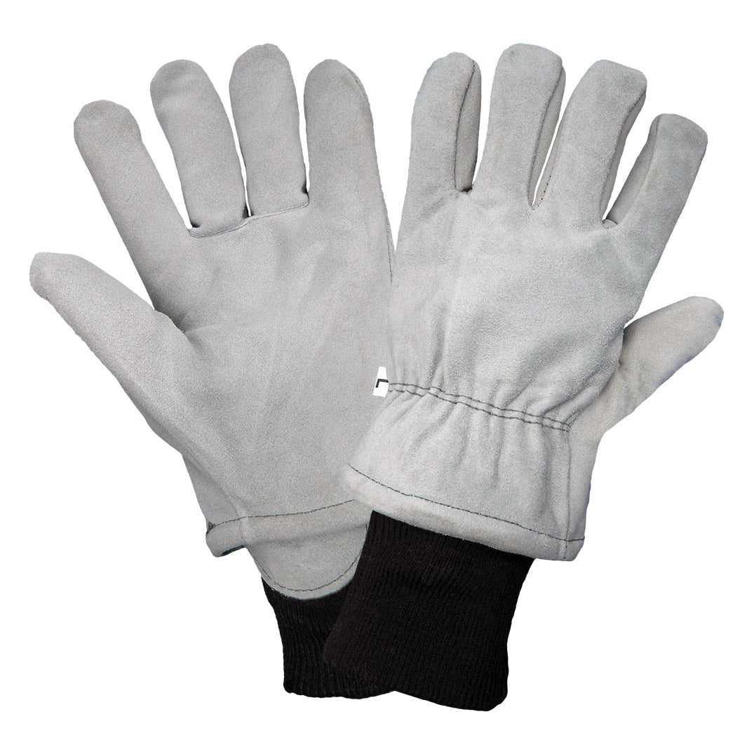 Gray Insulated Gloves - Global Glove - Cowhide Leather