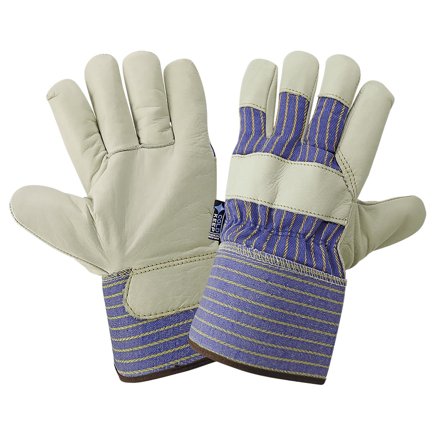 White Leather Gloves - Global Glove - Insulated Comfort