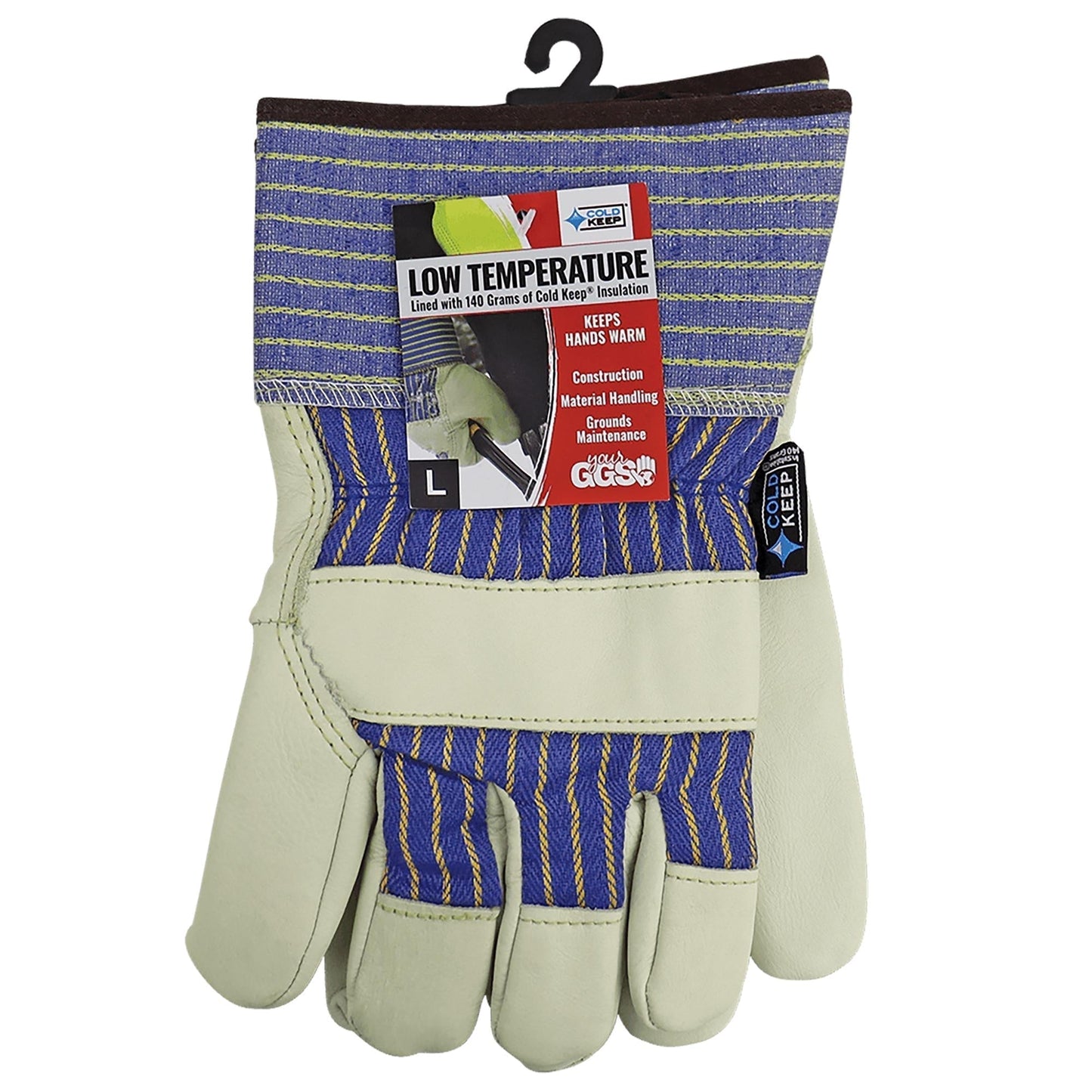 White Leather Gloves - Global Glove - Insulated Comfort