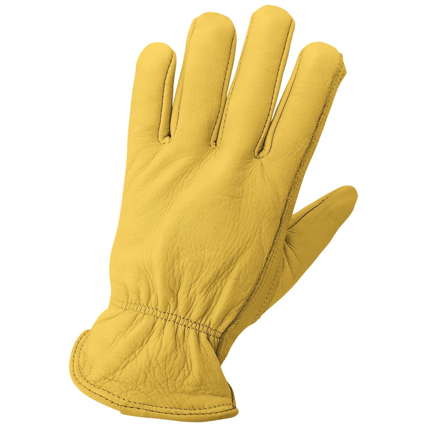Yellow Leather Gloves - Global Glove - Durable Cowhide