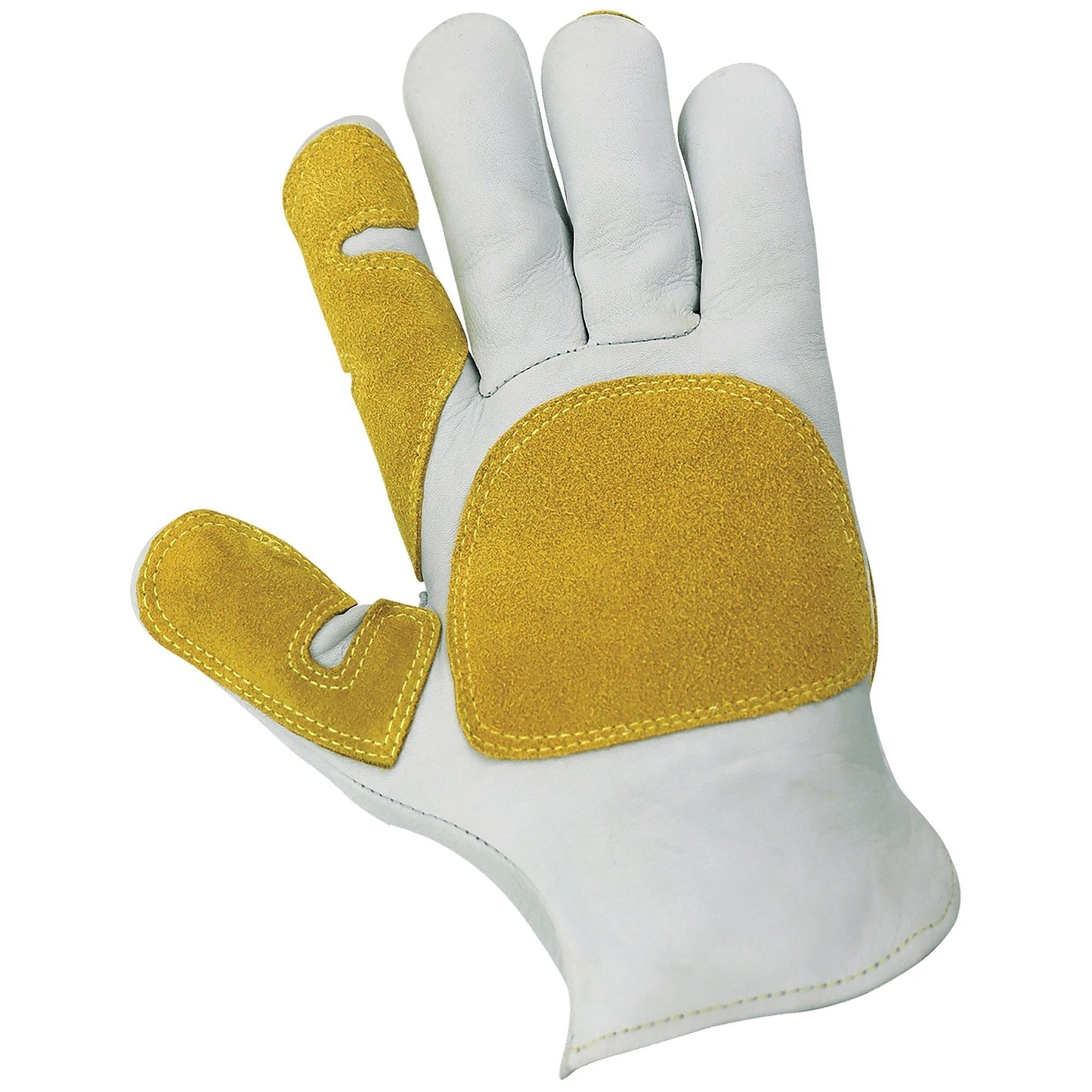 White Leather Gloves - Global Glove - Durable Protection