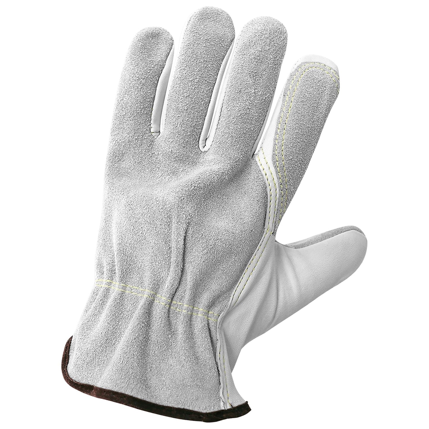 White Leather Gloves - Global Glove - Durable Goatskin