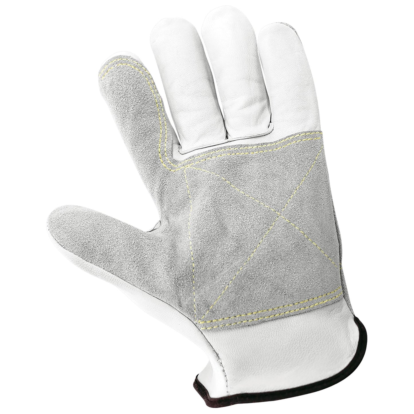 White Leather Gloves - Global Glove - Durable Goatskin
