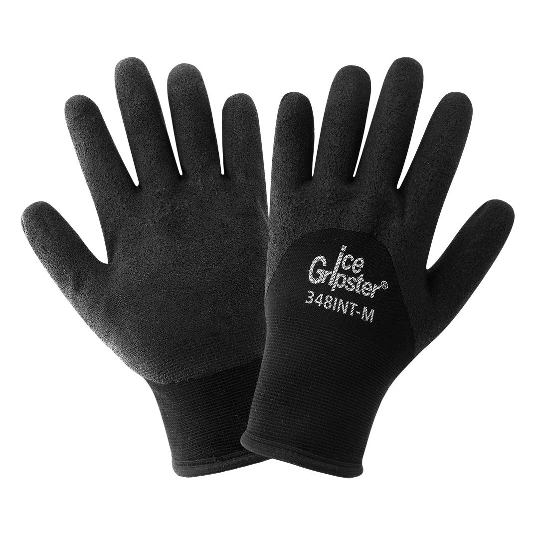 Black Warm Knit Gloves - Global Glove - Cold Resistant