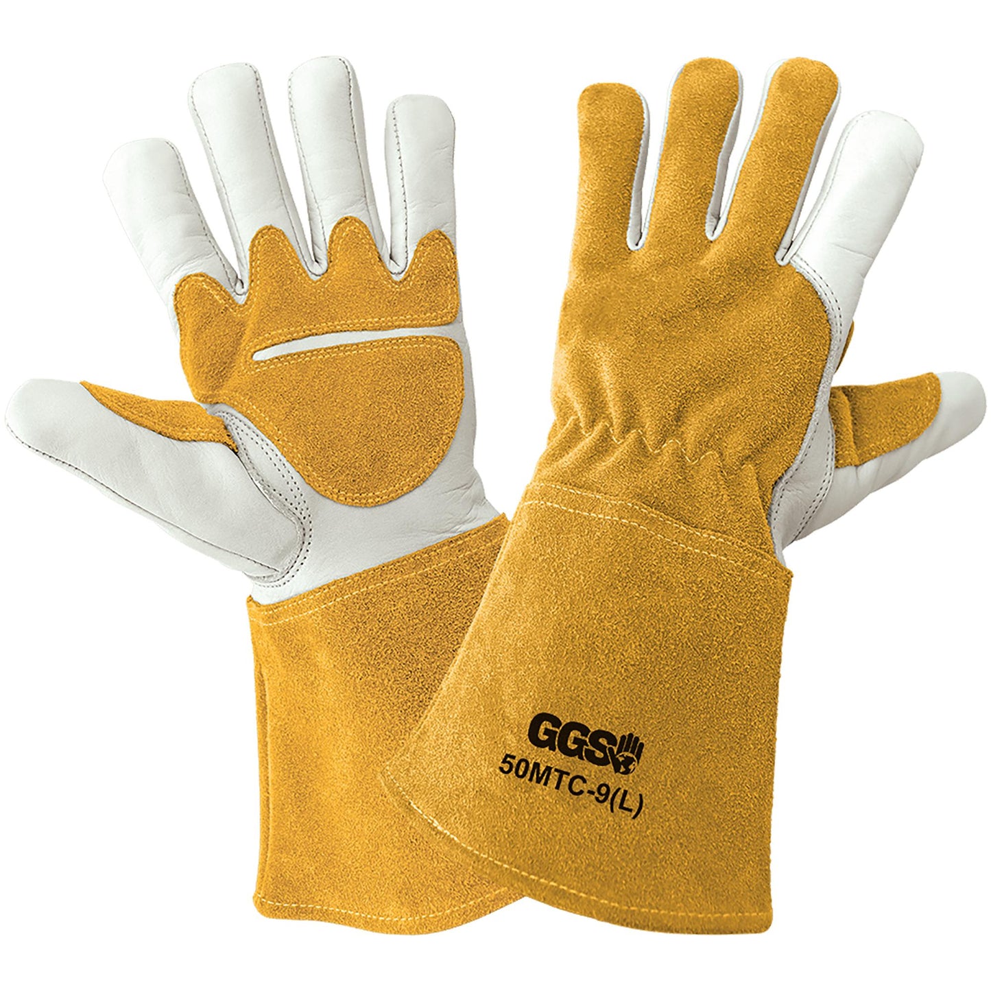 Tan Leather Gloves - Global Glove - Fleece Lined
