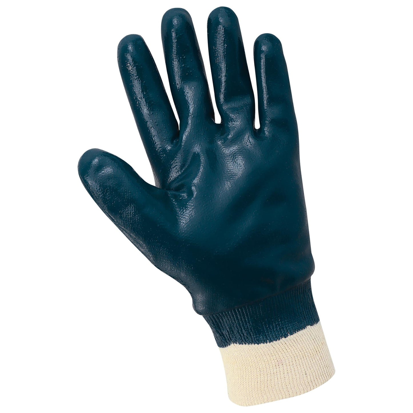 Blue Knit Gloves - Global Glove - Durable Nitrile Dipped