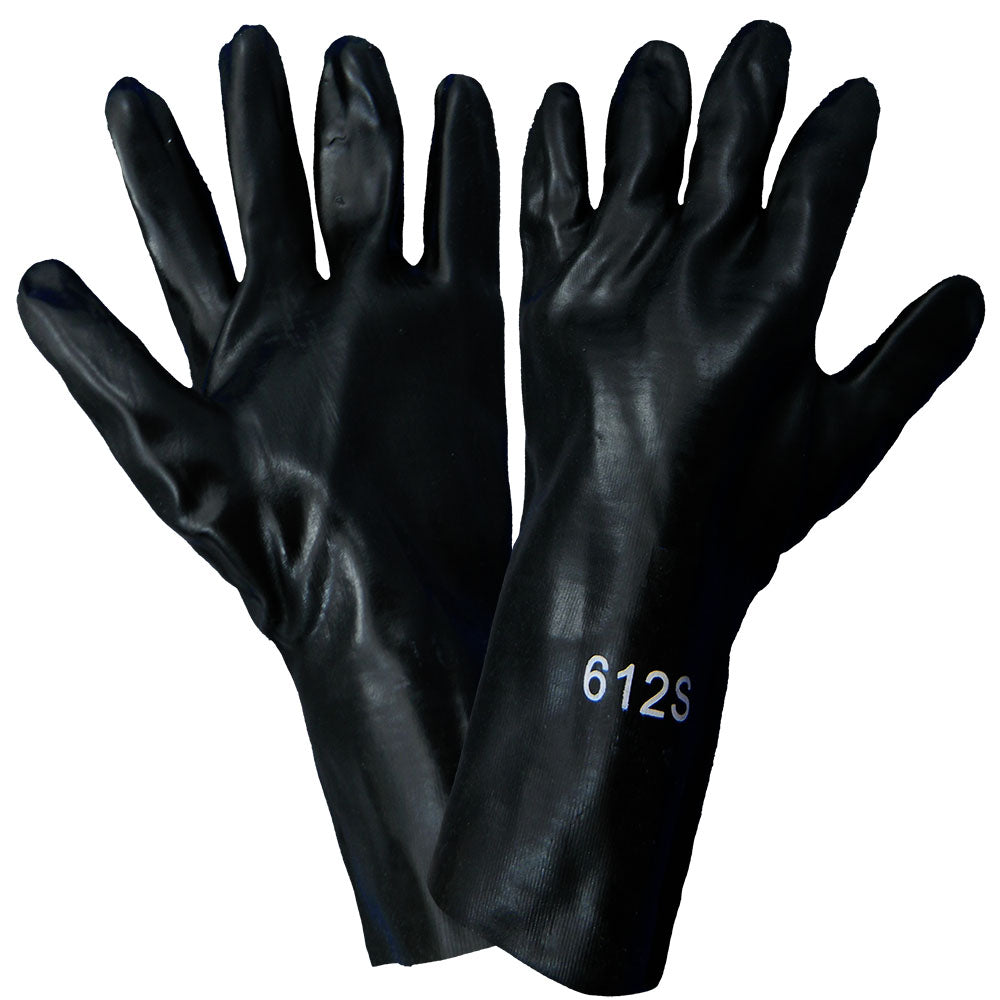 Black Rubber Gloves - Global Glove - Durable PVC