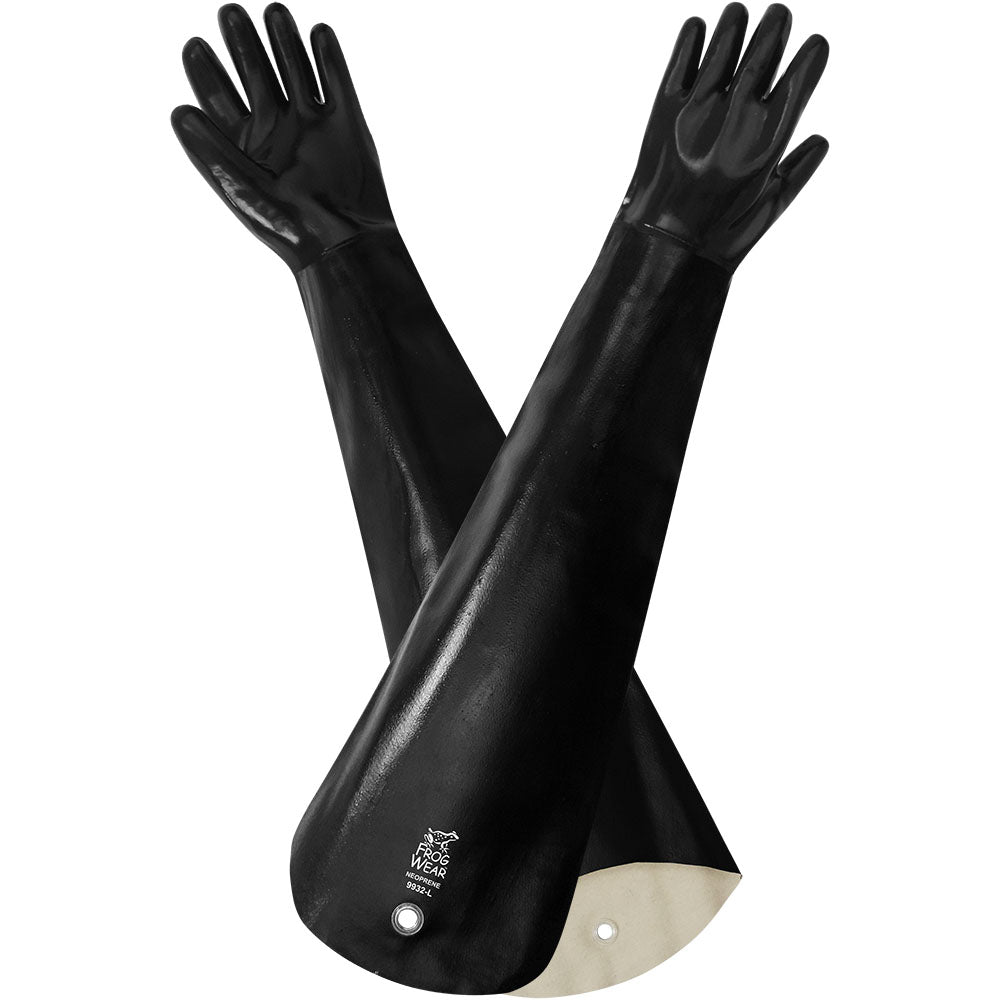 Black Rubber Gloves - Global Glove - Durable Neoprene