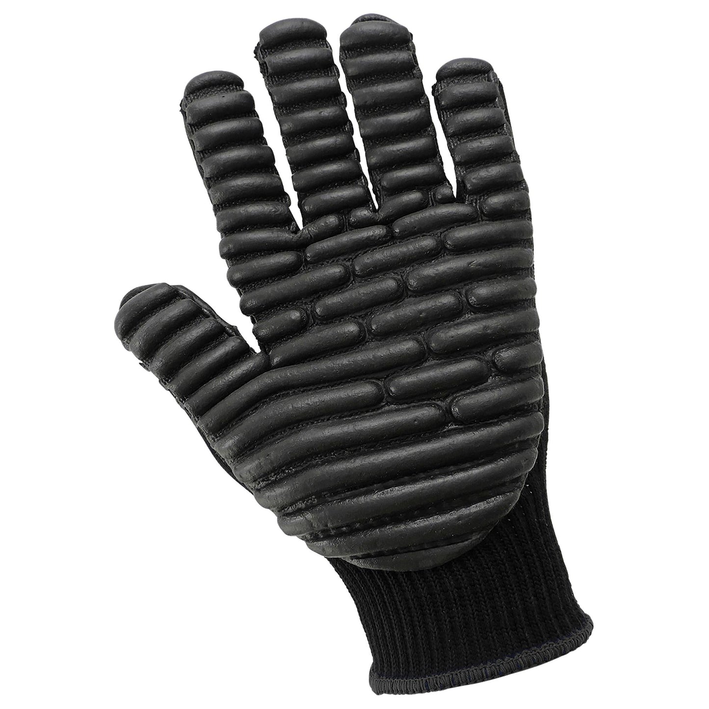 Black Ergonomic Knit Gloves - Global Glove - Anti-Vibration