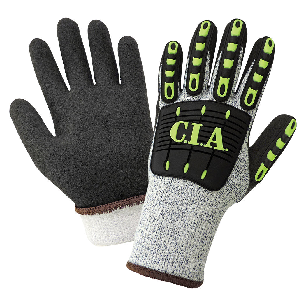 Gray Insulated Knit Gloves - Global Glove - Impact Resistant