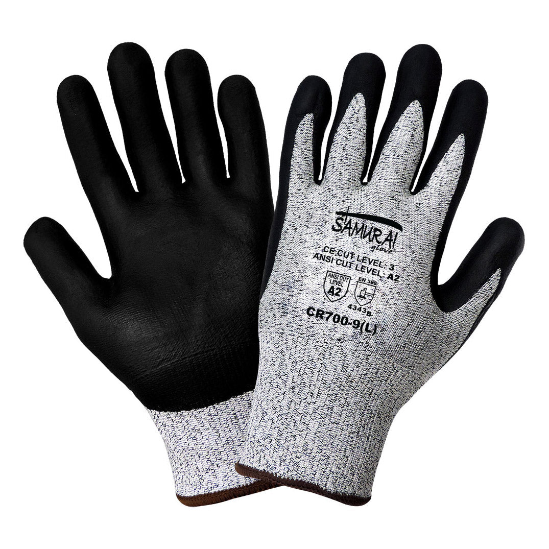 HDPE Shell Gloves - Global Glove - Foam Nitrile Grip
