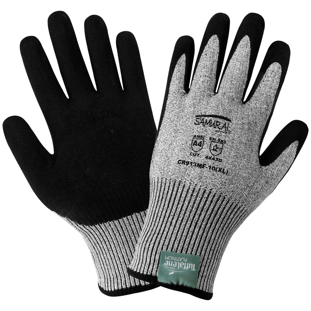 Gray String Knit Gloves - Global Glove - Cut Resistant