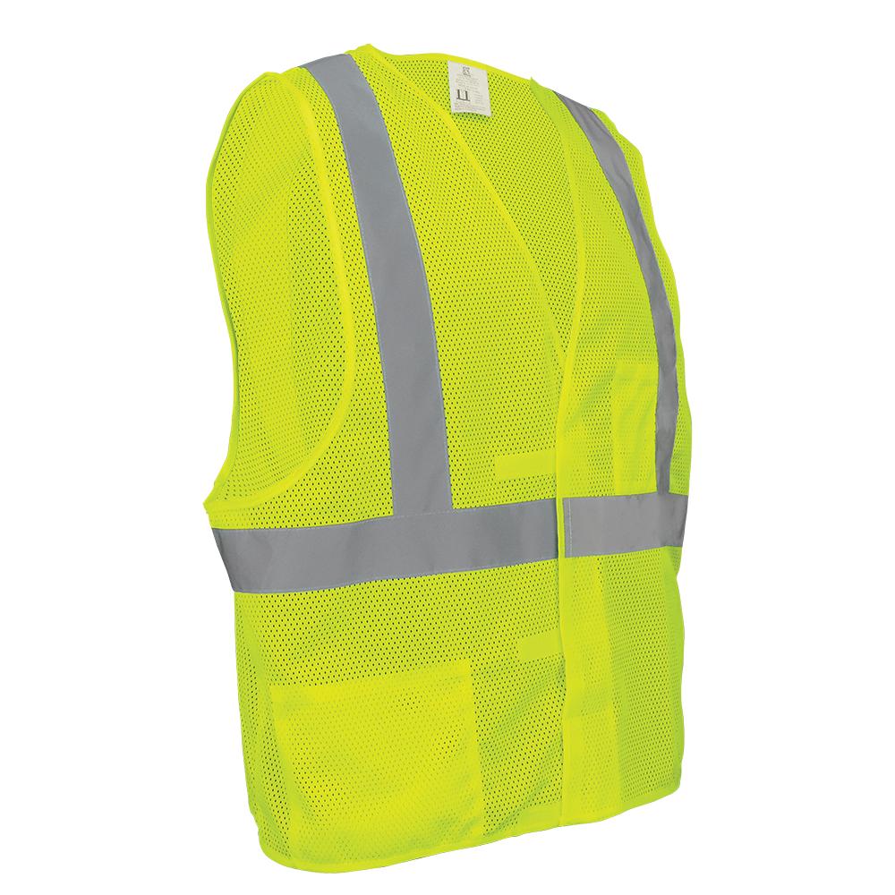 Velcro Closure Safety Vest - Global Glove - High Visibility