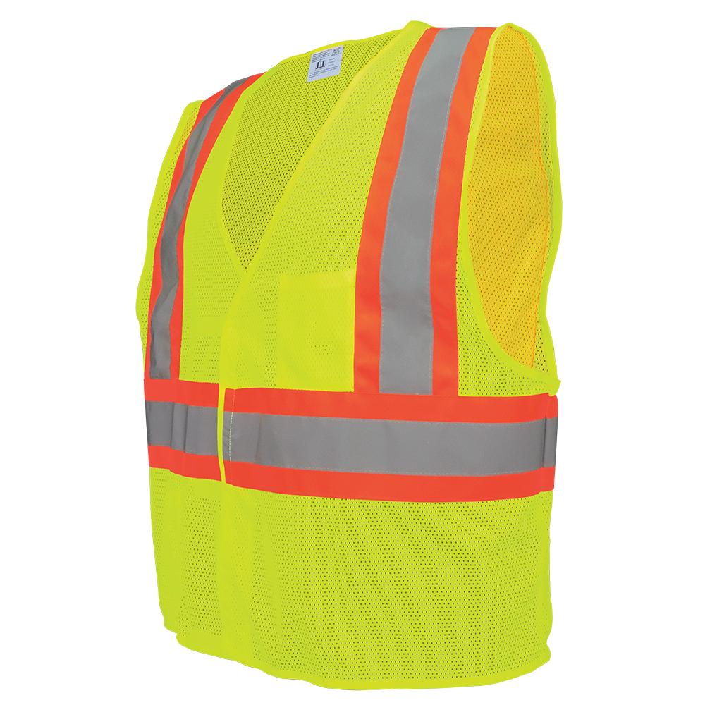 Velcro Closure Safety Vest - Global Glove - High-Visibility