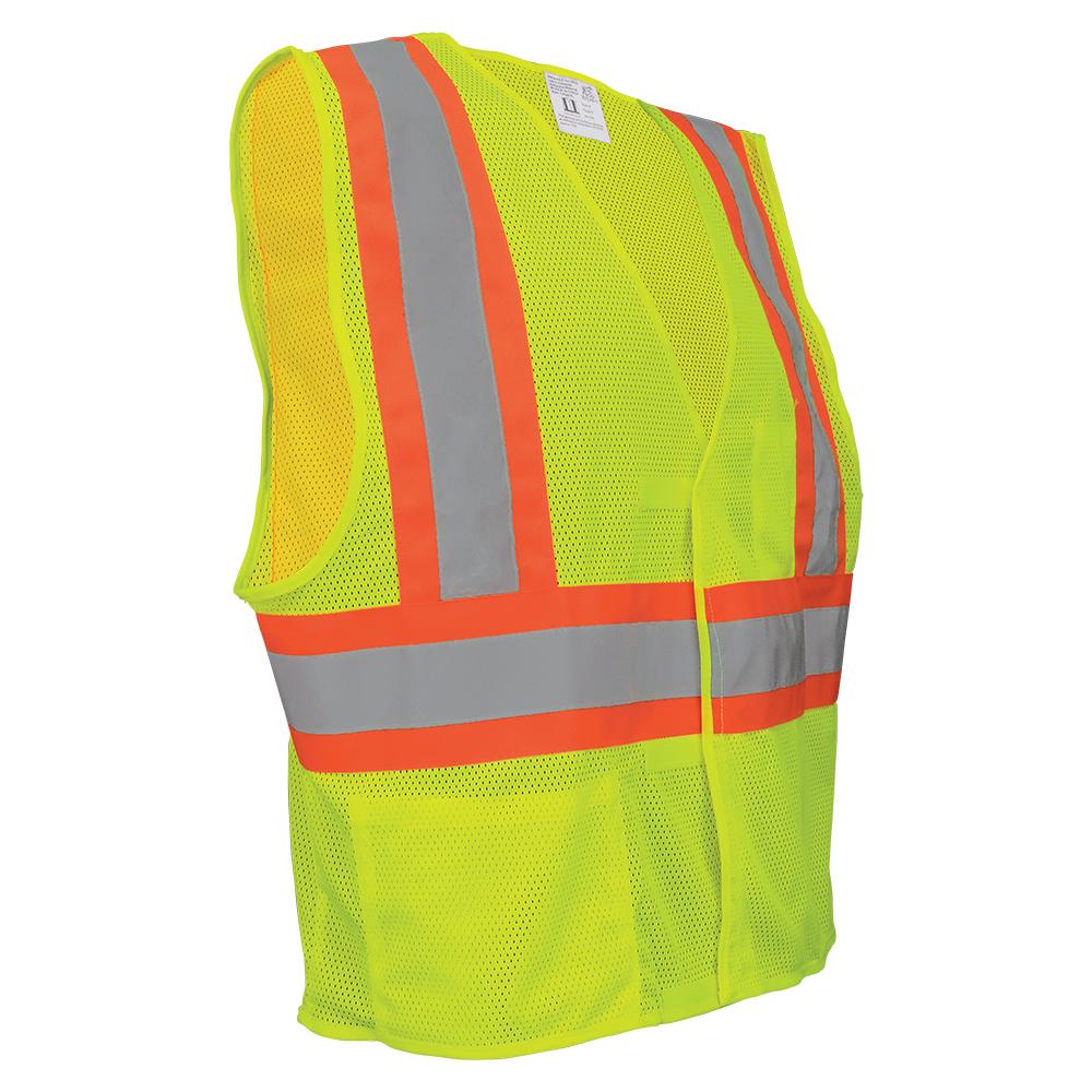 Velcro Closure Safety Vest - Global Glove - High-Visibility
