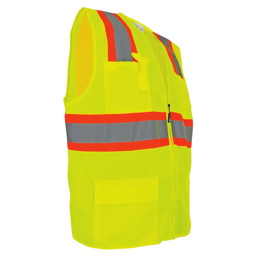 Yellow/Lime Safety Vests - Global Glove - High-Visibility