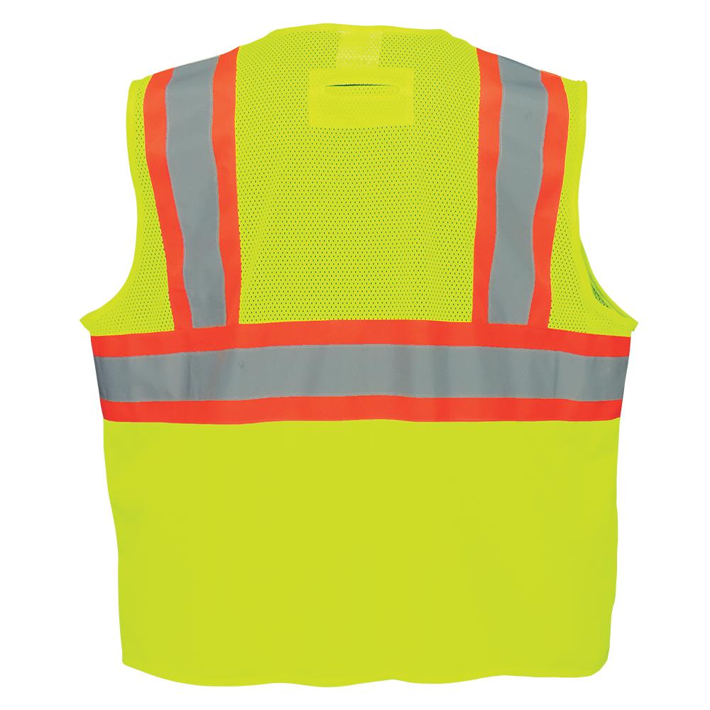 Yellow/Lime Safety Vests - Global Glove - Reflective Design