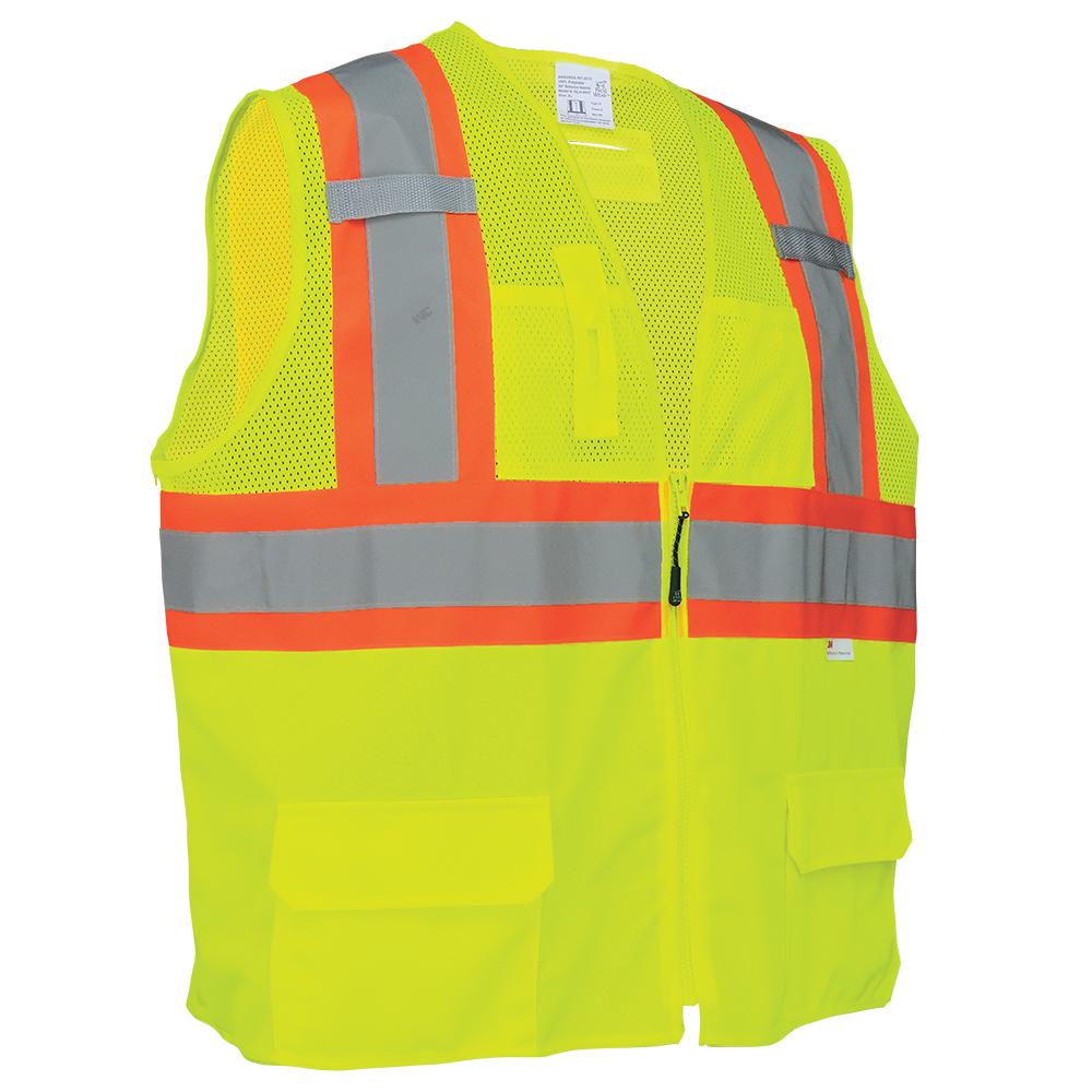 Yellow/Lime Safety Vests - Global Glove - Reflective Design
