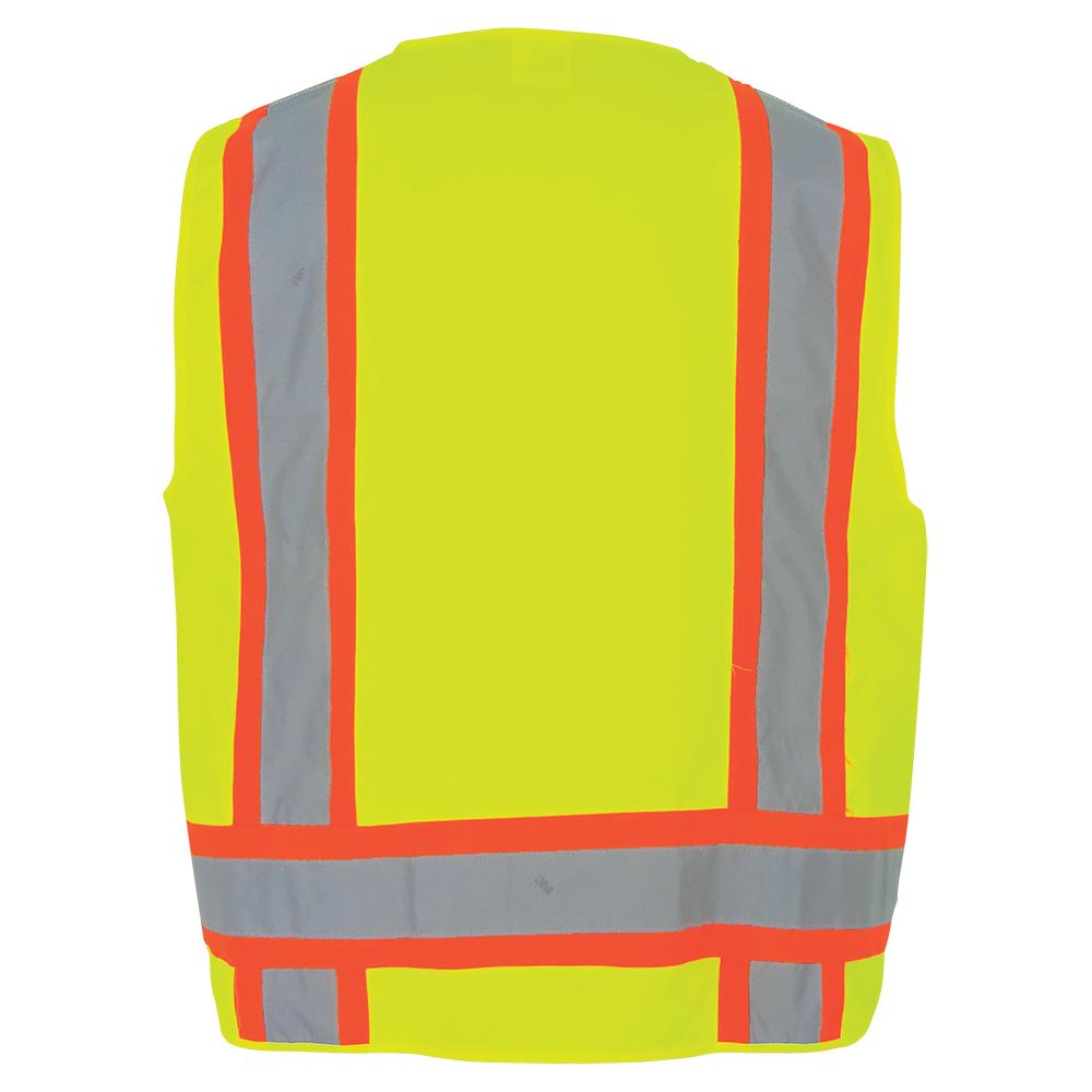 Yellow/Lime Safety Vest - Global Glove - Reflective Design