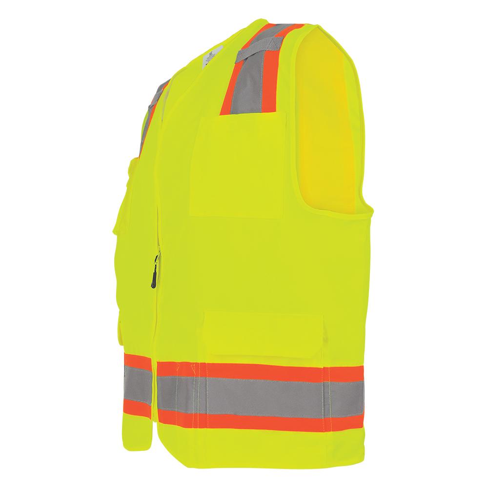 Yellow/Lime Safety Vest - Global Glove - Reflective Design