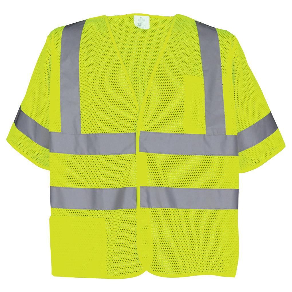 Yellow/Lime Safety Vests - Global Glove - Breakaway Design