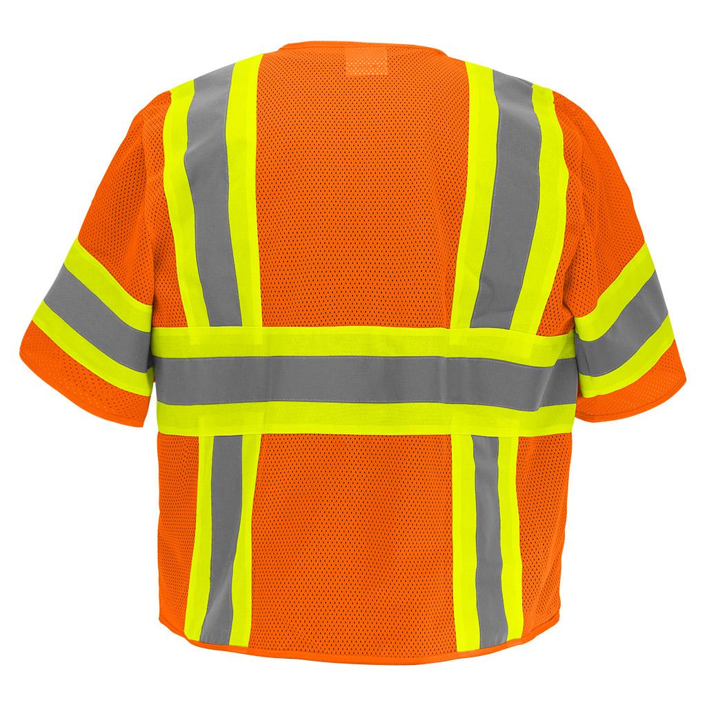 Yellow/Lime Safety Vest - Global Glove - Mesh Design
