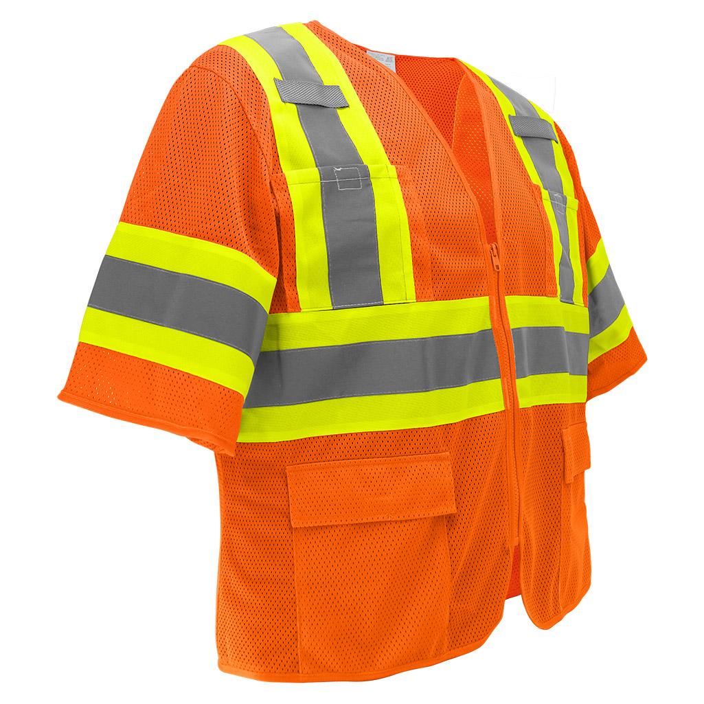 Yellow/Lime Safety Vest - Global Glove - Mesh Design