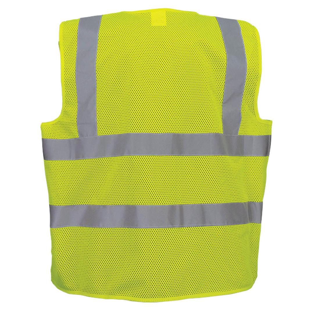 Yellow/Lime Safety Vest - Global Glove - Breakaway Mesh