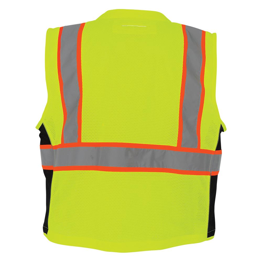 Yellow/Lime Safety Vests - Global Glove - Breathable Mesh