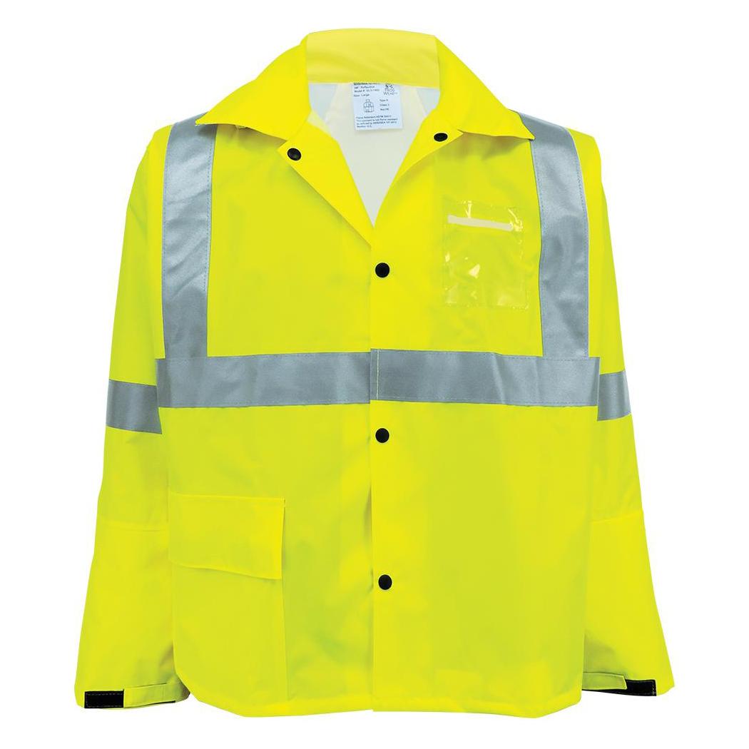 Yellow/Lime Rain Jacket - Global Glove - Flame Retardant