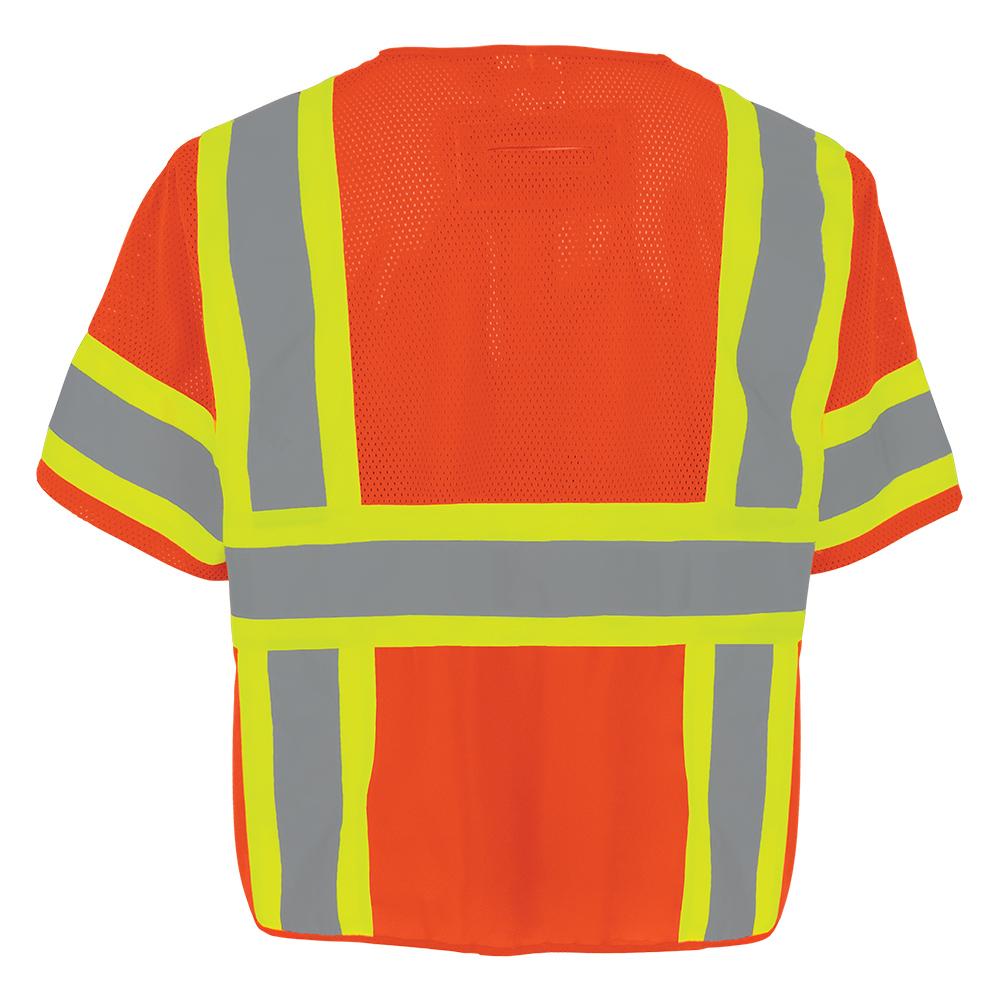 Yellow/Lime Safety Vest - Global Glove - Mesh Convenience