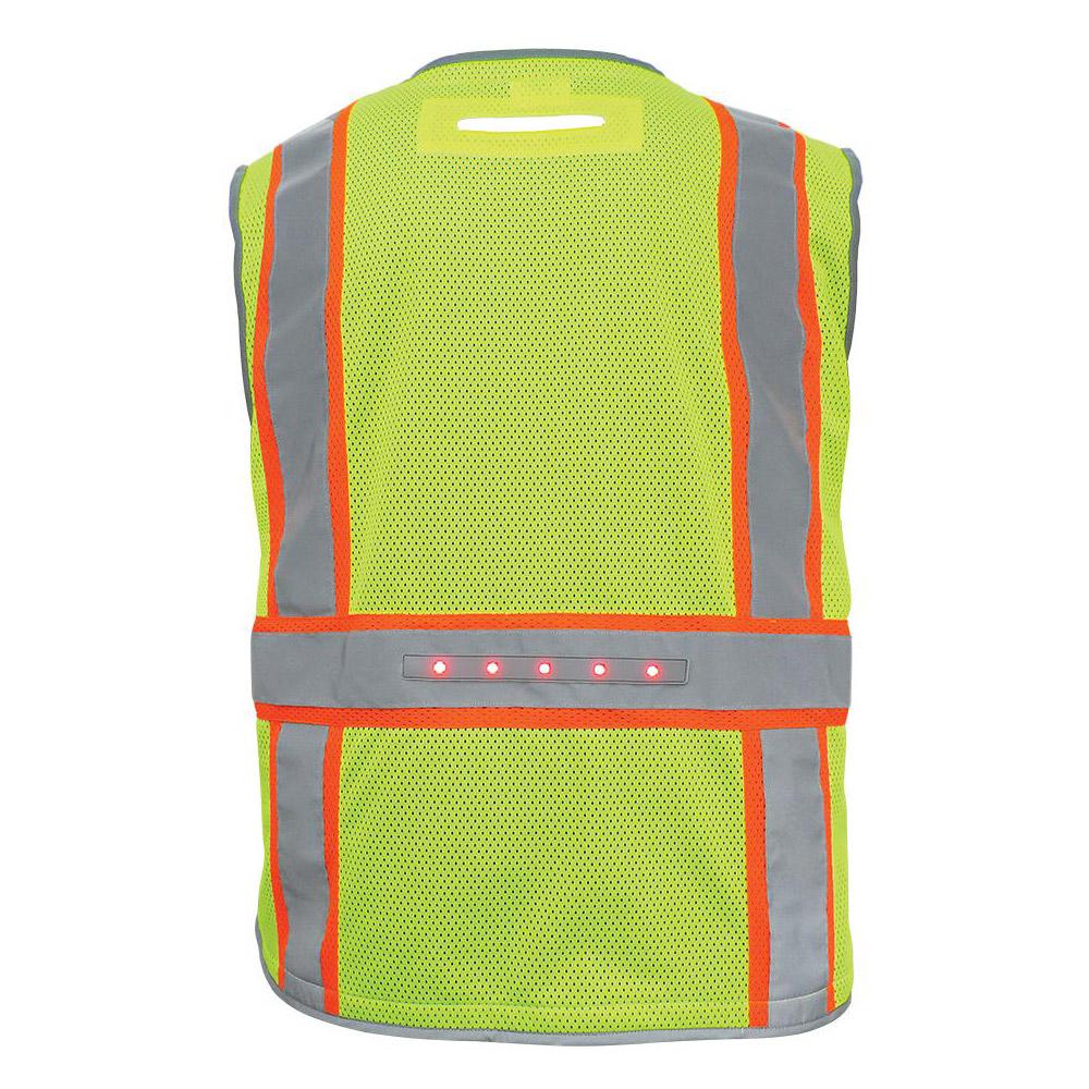 Yellow/Lime Safety Vest - Global Glove - High-Visibility